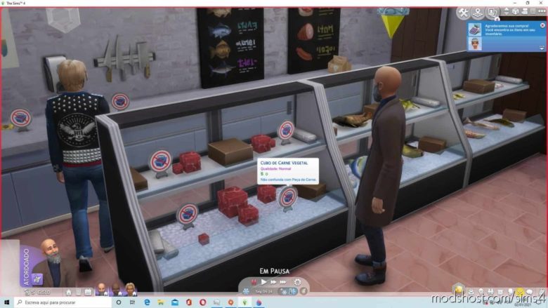 Vegetal Meat Cube CAN BE Sold ON Retail Lots And Storage ON Retail Fridge for The Sims 4