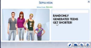 Sims 4 Mod: Height Slider And Shorter Teens Mod V1.2 (Image #2)