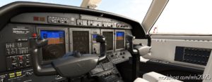 MSFS 2020 Cessna Mod: Cockpit Livery Citation CJ4 Black/Creme/Creme V2.3 (Image #3)