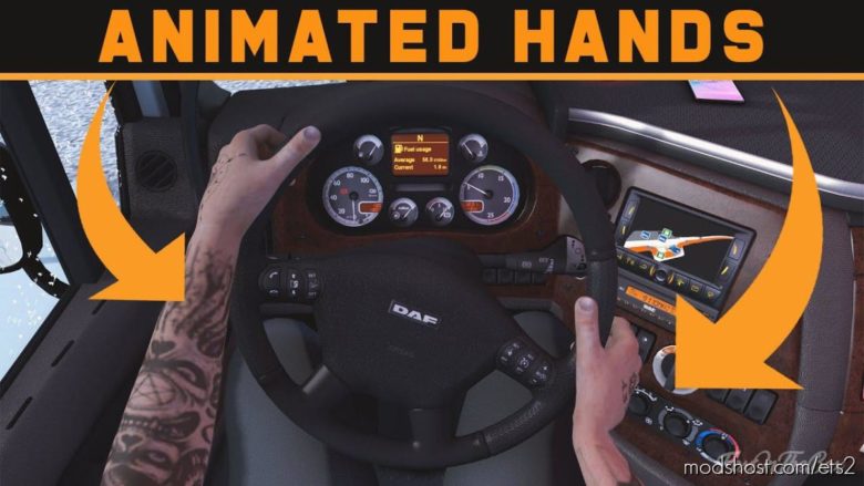 Hands While Driving [1.39] for Euro Truck Simulator 2