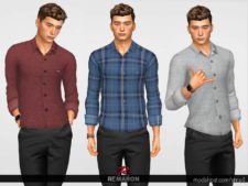 Formal Shirt For MEN 01 for The Sims 4