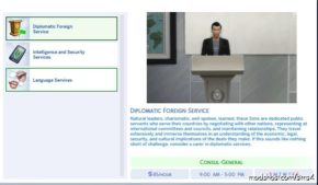 Sims 4 Career Mod: International Relations (Image #14)