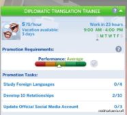 Sims 4 Career Mod: International Relations (Image #17)