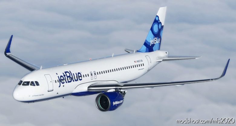 Jetblue A320Neo Blueberries Tail N627Jb(8K) for Microsoft Flight Simulator 2020