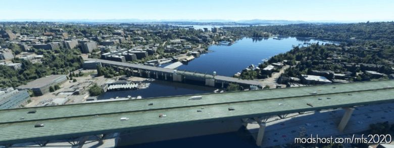 Seattle Bridges, Seattle WA USA for Microsoft Flight Simulator 2020