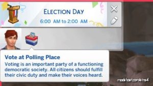 Voting – Holiday Tradition for The Sims 4