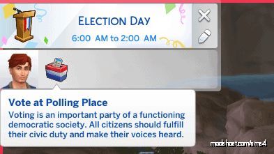 Voting – Holiday Tradition for The Sims 4