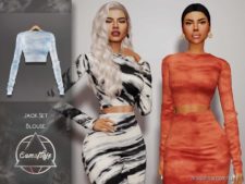 Camuflaje – Jack SET (Blouse) for The Sims 4