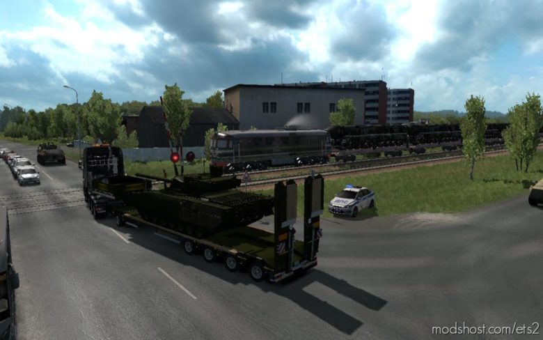 Military Oversized Cargo For DLC Beyond The Baltic SEA V9.0 for Euro Truck Simulator 2