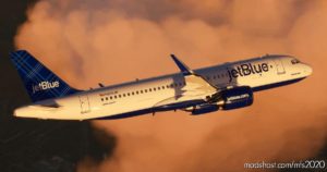 MSFS 2020 Livery Mod: Jetblue A320Neo Tartan Tail N606Jb (8K) (Image #3)