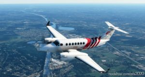 MSFS 2020 Livery Mod: Beechcraft King AIR 350 AIR Antwerp (Image #3)