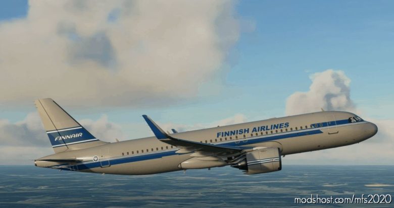 [8K] Finnair Retro A320Neo Livery for Microsoft Flight Simulator 2020