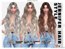 Leahlillith Jennifer Hairstyle (Patreon EA) for The Sims 4