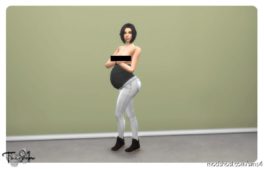 Sims 4 Clothes Mod: Maternity ACC Jeans (Image #3)