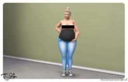 Sims 4 Clothes Mod: Maternity ACC Jeans (Image #5)