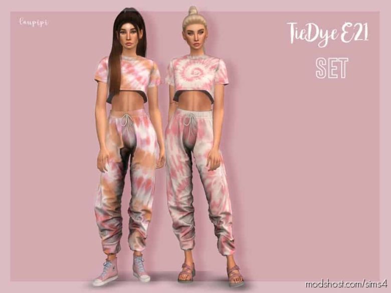 Tiedye SET – E21 for The Sims 4
