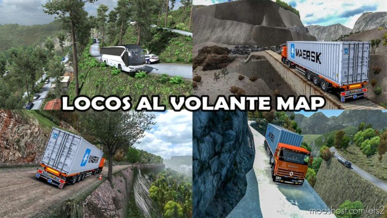 Map Locos AL Volante (Extreme Route) [1.40] for Euro Truck Simulator 2