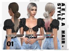 Leahlillith Aella Hairstyle for The Sims 4