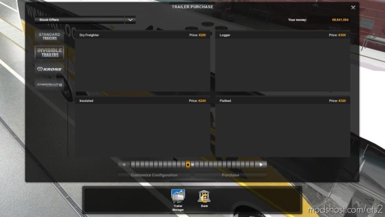 Invisible Trailer For ALL Cargo Jobs [1.39.X] for Euro Truck Simulator 2