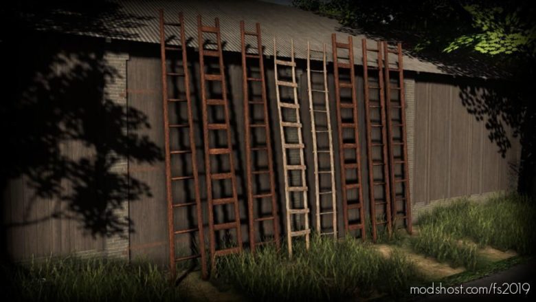 Wooden Ladders Pack for Farming Simulator 19