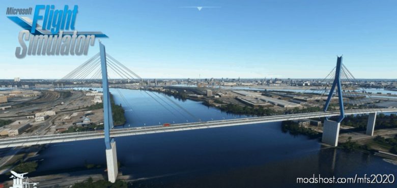 Köhlbrand Bridge – Hamburg for Microsoft Flight Simulator 2020