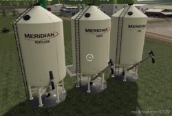 Meridian Seed/Fert/Lime Silos for Farming Simulator 19