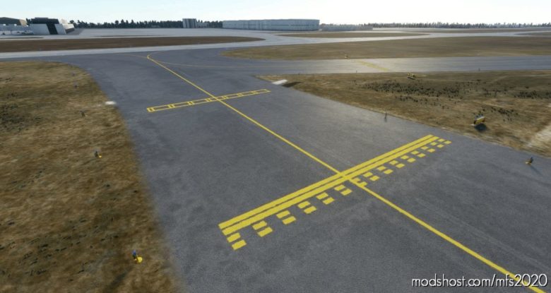 Very Simple Enhanced Airport Ground Texture for Microsoft Flight Simulator 2020