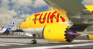 MSFS 2020 737-MAX Livery Mod: Bredok’S 737 MAX | TUI Airways (Yellow) (Image #2)