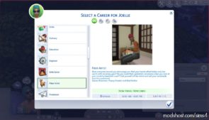 Fiber Artist Career for The Sims 4