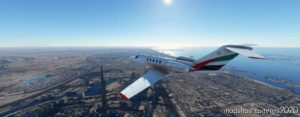 MSFS 2020 8K Livery Mod: 8K Citation CJ4 – Emirates – Training Academy (Image #2)