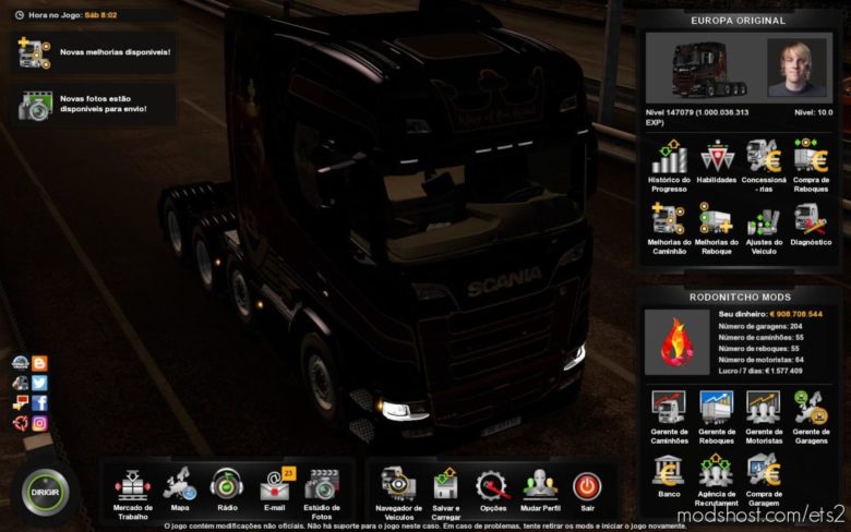 Profile 1.40.0.105S [1.40] for Euro Truck Simulator 2