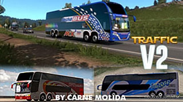 Busses In Traffic V2.0 By Carne Molida [1.39] for Euro Truck Simulator 2
