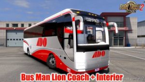 MAN Lion Coach + Interior V1.5 [1.39.X] for Euro Truck Simulator 2