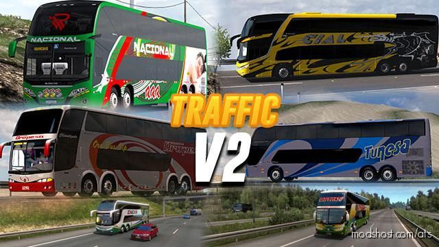 Busses In Traffic V2.0 By Carne Molida [1.40] for American Truck Simulator