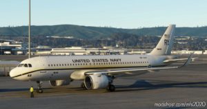 MSFS 2020 United States Livery Mod: Navy A320 NEO – 8K V1.1 (Image #2)