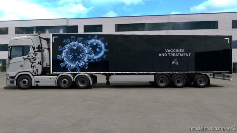 Trailer Covid-19 Vaccines for Euro Truck Simulator 2
