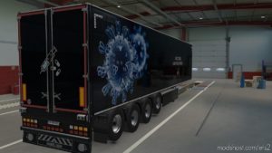 ETS2 Skin Mod: Trailer Covid-19 Vaccines (Image #3)