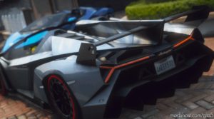 GTA 5 Lamborghini Vehicle Mod: 2014 Lamborghini Veneno Roadster (Image #4)