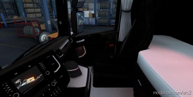 Scania S Black White Interior [1.40] for Euro Truck Simulator 2