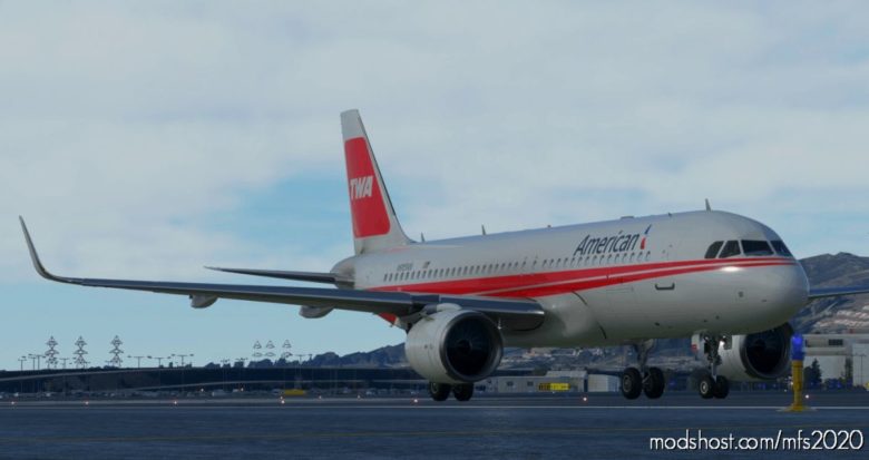 American Airlines TWA A320NEO – 8K V1.2 for Microsoft Flight Simulator 2020