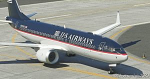 MSFS 2020 Boeing Livery Mod: US Airways (OLD Colors) – B737 MAX (Image #2)