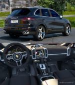 ETS2 Porsche Car Mod: Cayenne Turbo S 2016 V5.0 1.40 (Image #3)