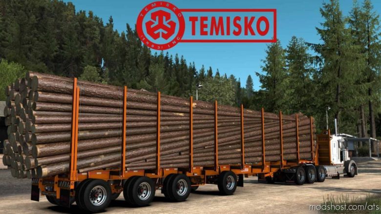 Temisko Quad Axle LOG Trailer [1.40] for American Truck Simulator