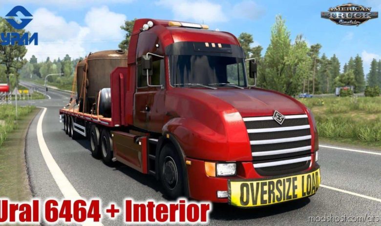Ural 6464 Truck + Interior V1.3 [1.40.X] for American Truck Simulator