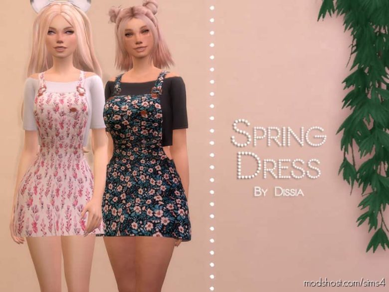 Spring Dress for The Sims 4