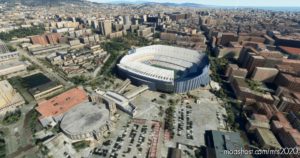 MSFS 2020 Spain Scenery Mod: Stadium Camp NOU In Barcelona (Image #4)