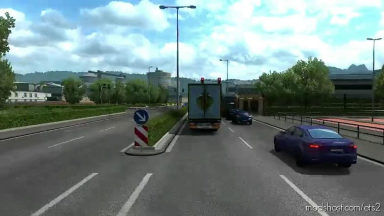 Trucks In Traffic Exhaust Smoke V1.1 for Euro Truck Simulator 2
