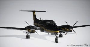 MSFS 2020 Cockpit Mod: King AIR Private Livery – Blackgold (Image #3)