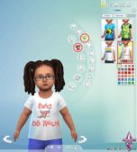 Sims 4 Female Clothes Mod: Cute AS H*CK Toddler Tees (Image #4)