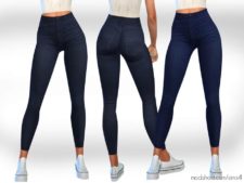 Female Dark Blue Jeans for The Sims 4